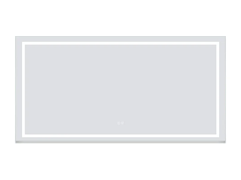 Aica Espejo de baño LED 160×80cm,Bluetooth,Regulación continua,Antivaho