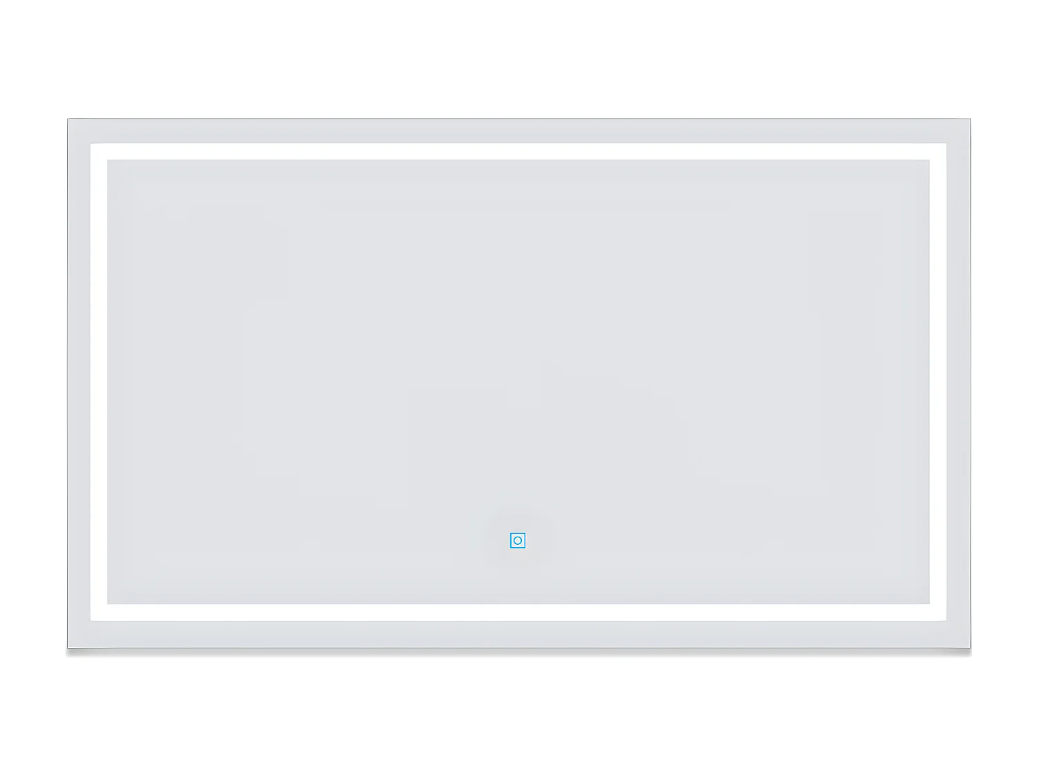 Aica Espejo de baño LED sin cobre 100×80cm,antivaho,interruptor táctil