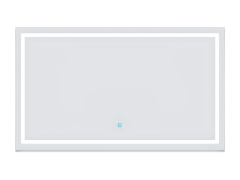 Aica Espejo de baño LED sin cobre 100×80cm,antivaho,interruptor táctil