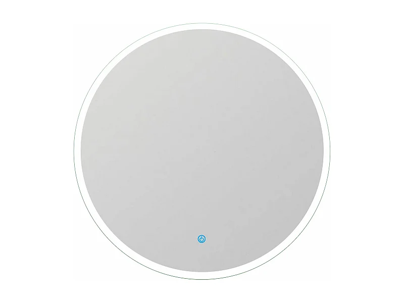 Aica Espejo redondo de baño LED 100cm,antivaho,interruptor táctil