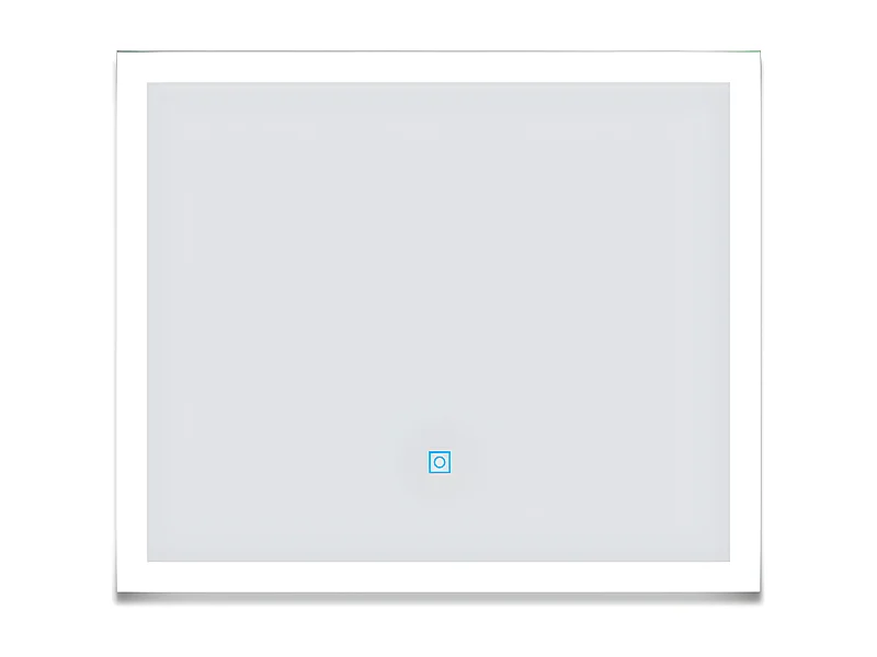 Aica Espejo de baño LED 60×50cm,antivaho,interruptor táctil