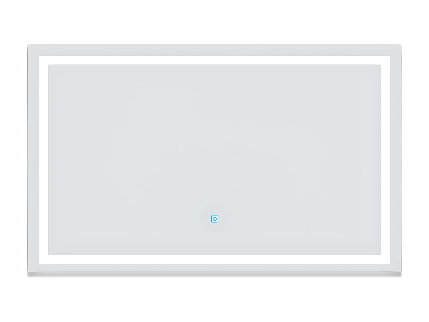 Aica Espejo de baño LED sin cobre 100×60cm,antivaho,interruptor táctil