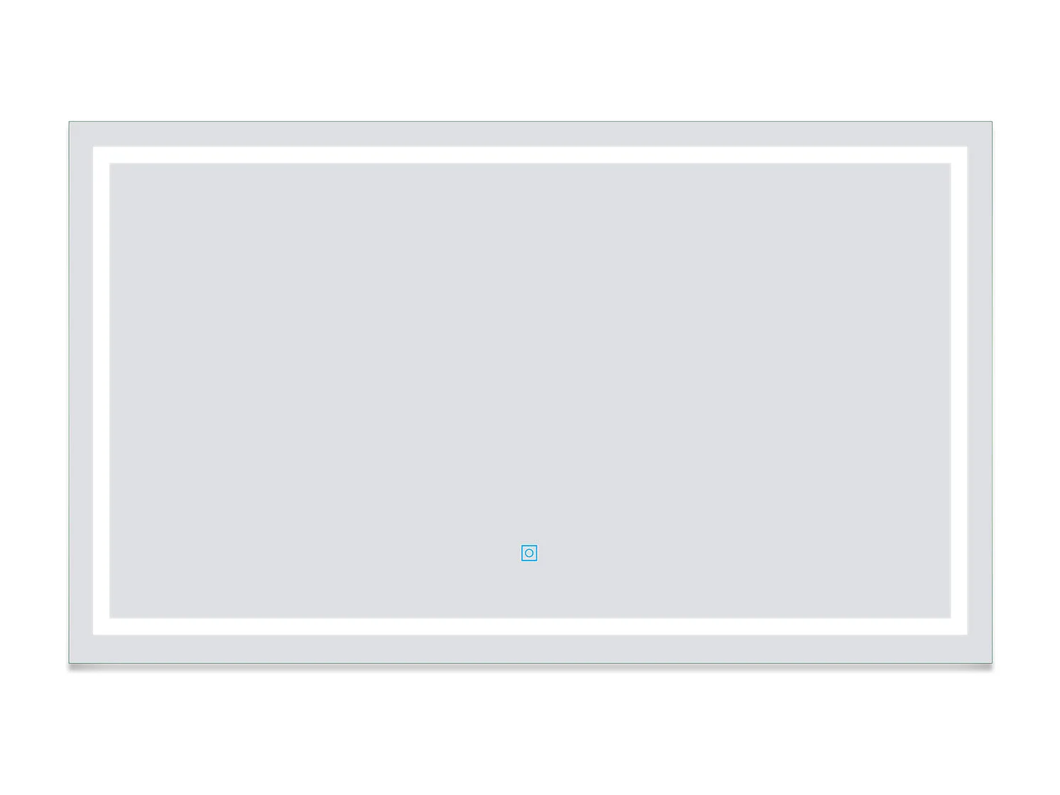 Aica Espejo de baño LED sin cobre 120×70cm,antivaho,interruptor táctil