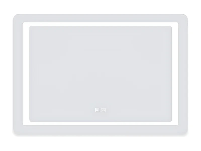 Aica Espejo de baño LED 100×60cm,antivaho,interruptor táctil