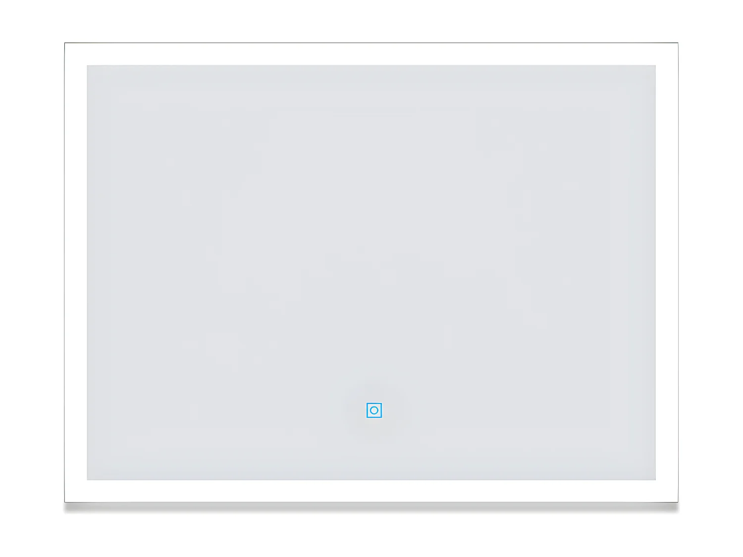 Aica Espejo de baño LED 80×60cm,antivaho,interruptor táctil