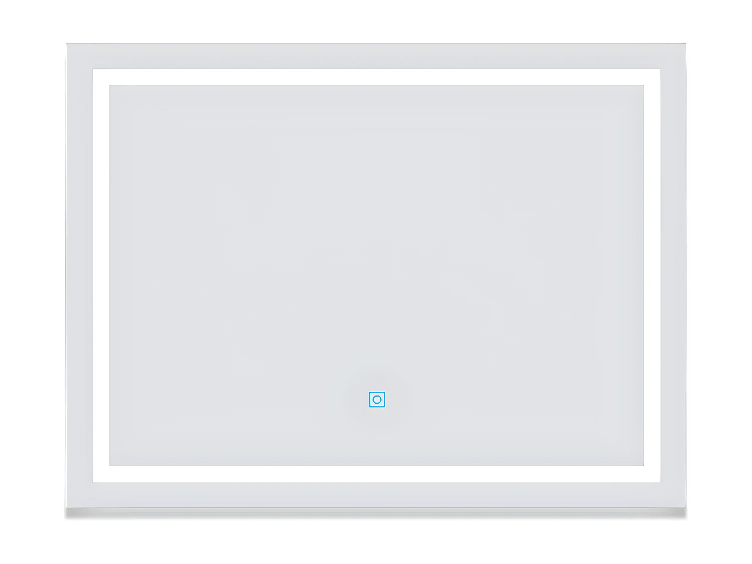 Aica Espejo de baño LED sin cobre 80×60cm,antivaho,interruptor táctil