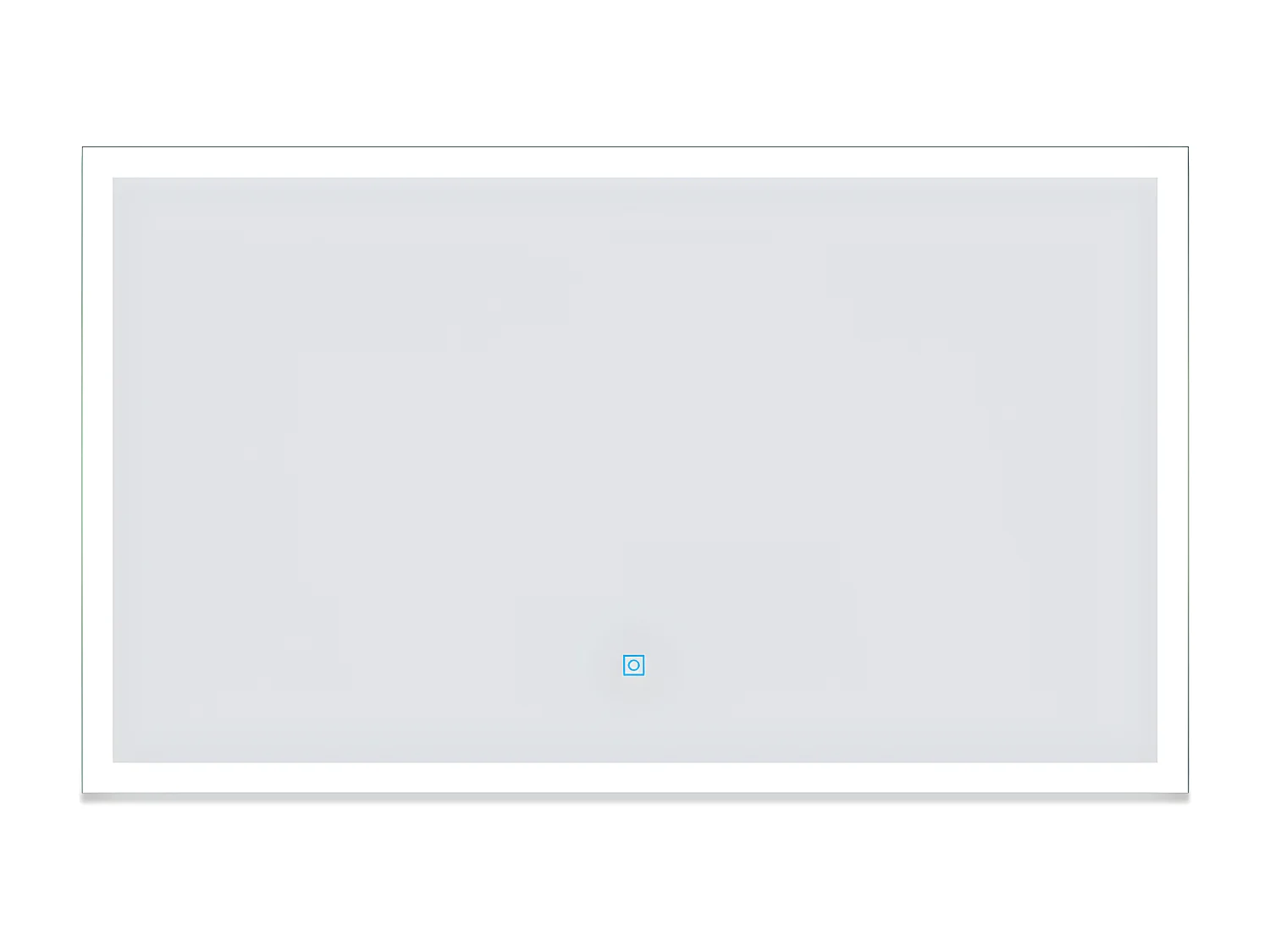 Aica Espejo de baño LED 100×60cm,antivaho,interruptor táctil