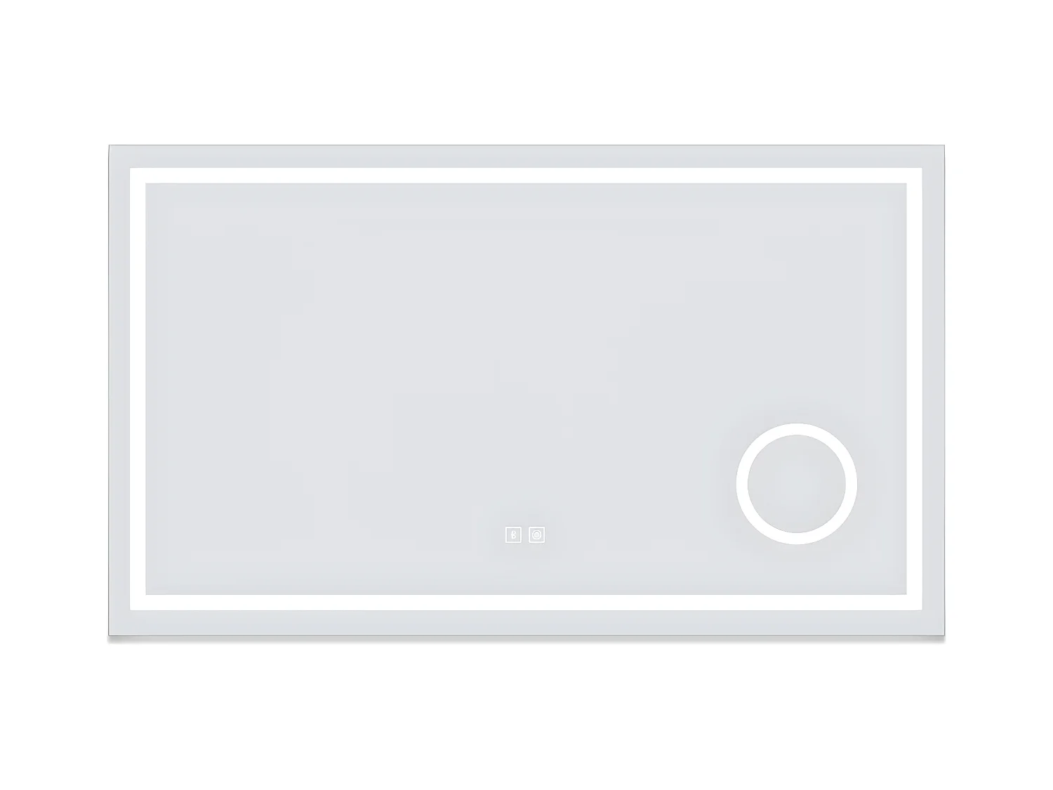Aica Espejo de baño LED 160×80cm,Espejo de aumento,Bluetooth
