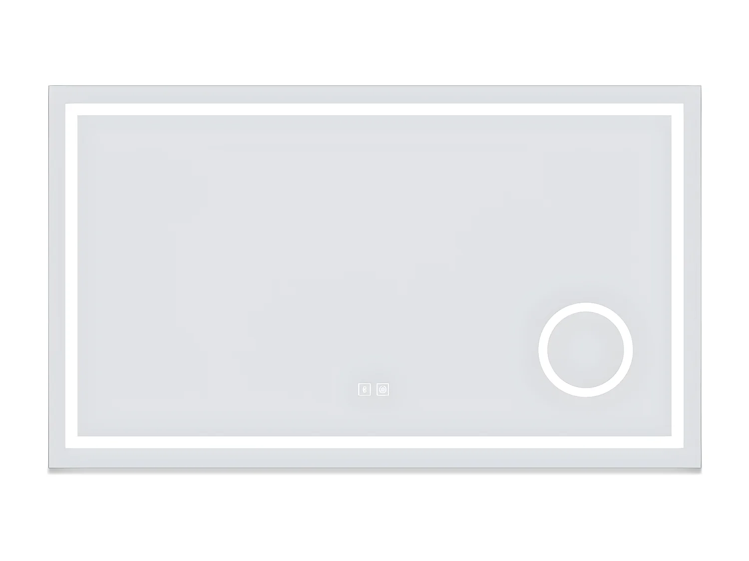 Aica Espejo de baño LED 160×80cm,Espejo de aumento,Bluetooth