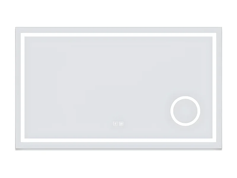 Aica Espejo de baño LED 160×80cm,Espejo de aumento,Bluetooth