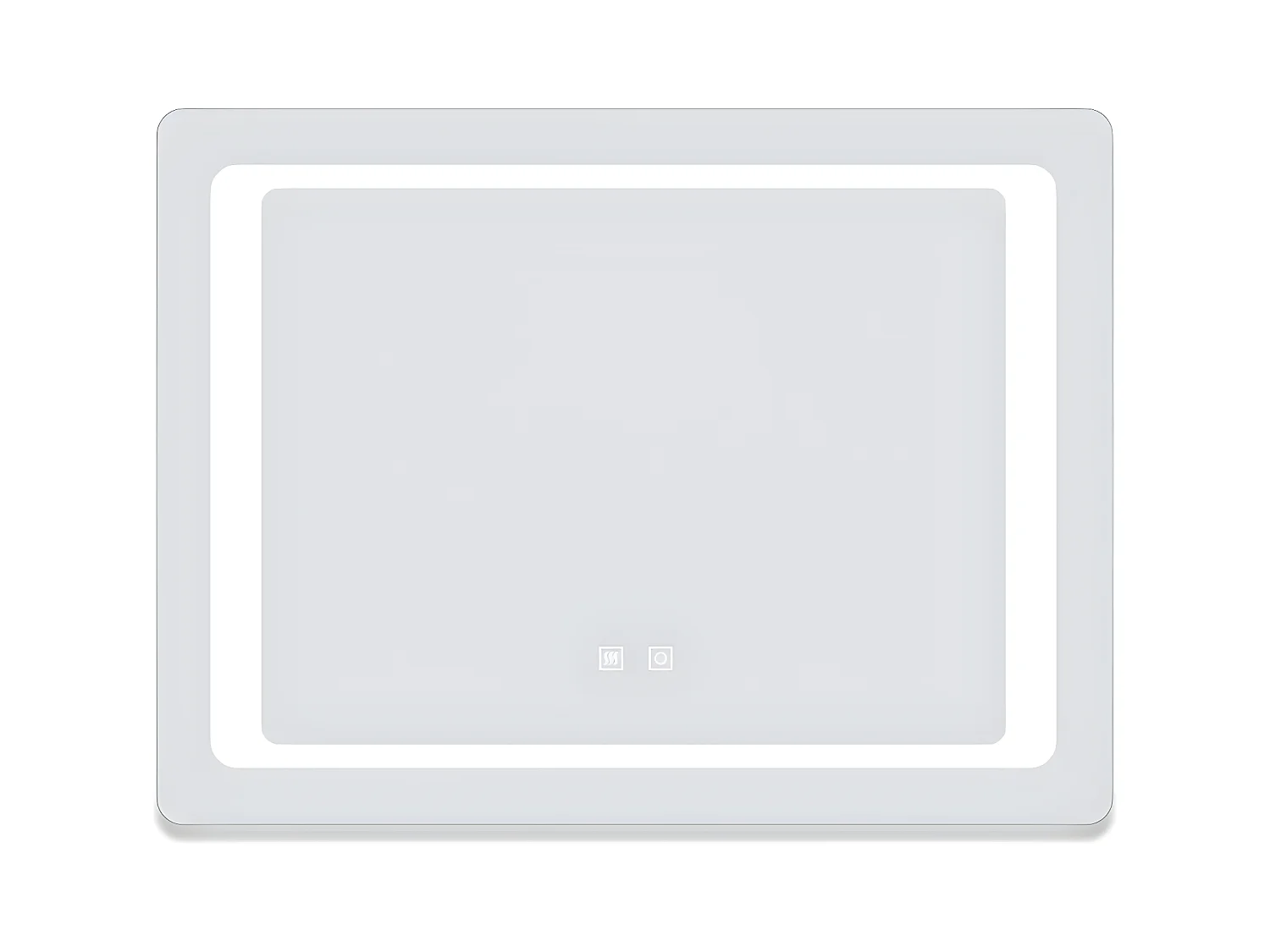 Aica Espejo de baño LED 90×65cm,antivaho,interruptor táctil