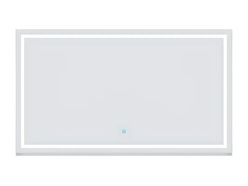 Aica Espejo de baño LED sin cobre 140×80cm,antivaho,interruptor táctil