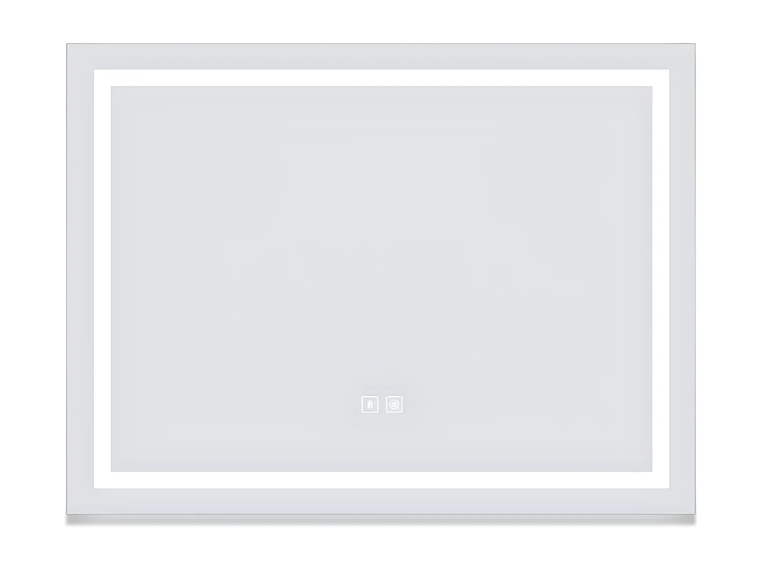 Aica Espejo de baño LED 80×60cm,Bluetooth,Regulación continua,Antivaho