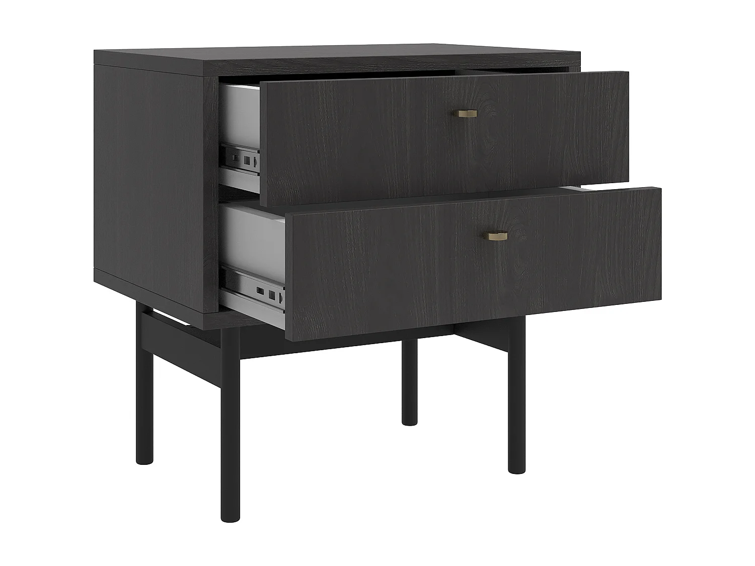 Table de chevet - 55cm - couleur du bois de frêne Portland - OLAR