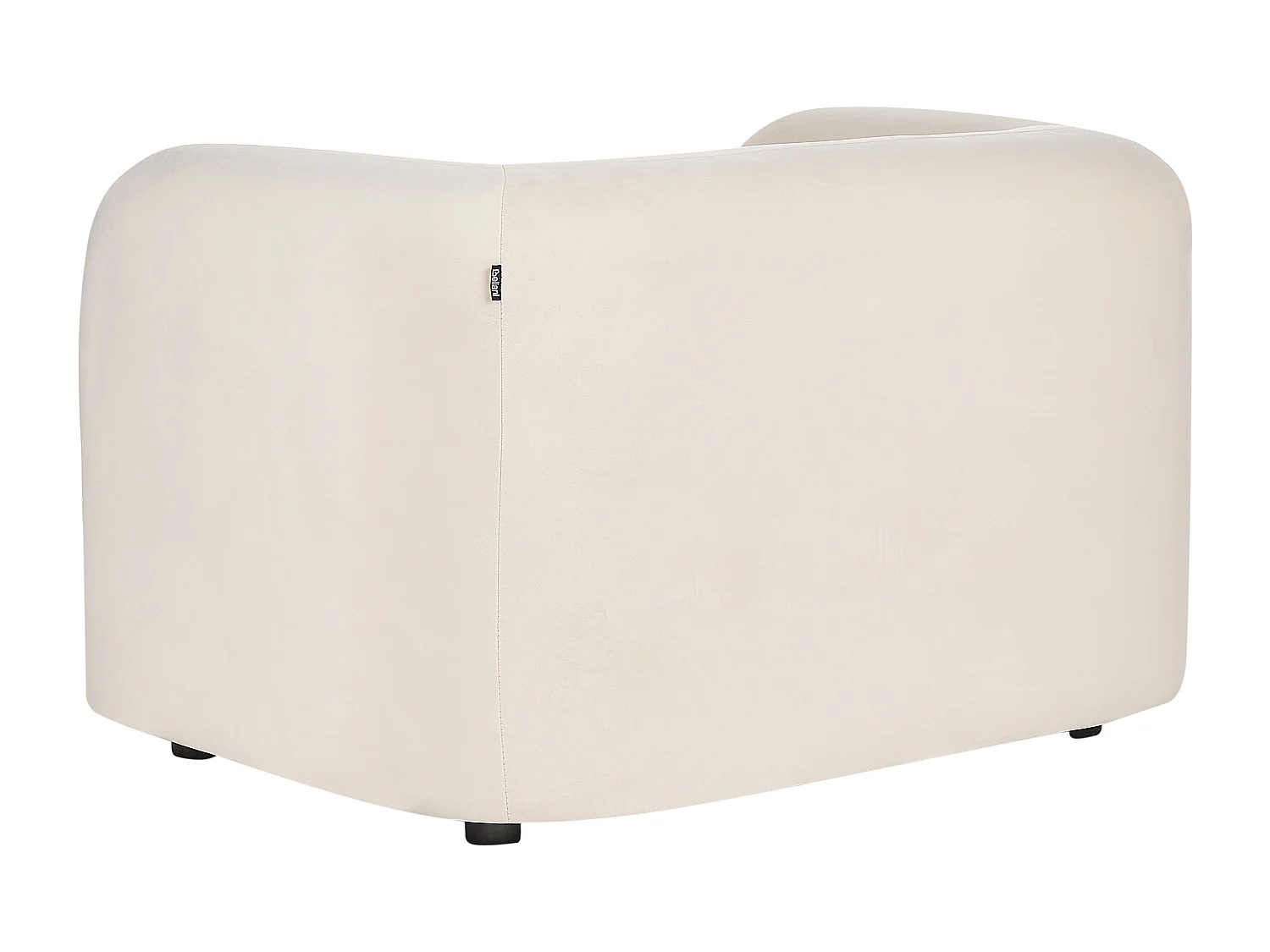 Poltrona LEIREN Velluto Bianco sporco