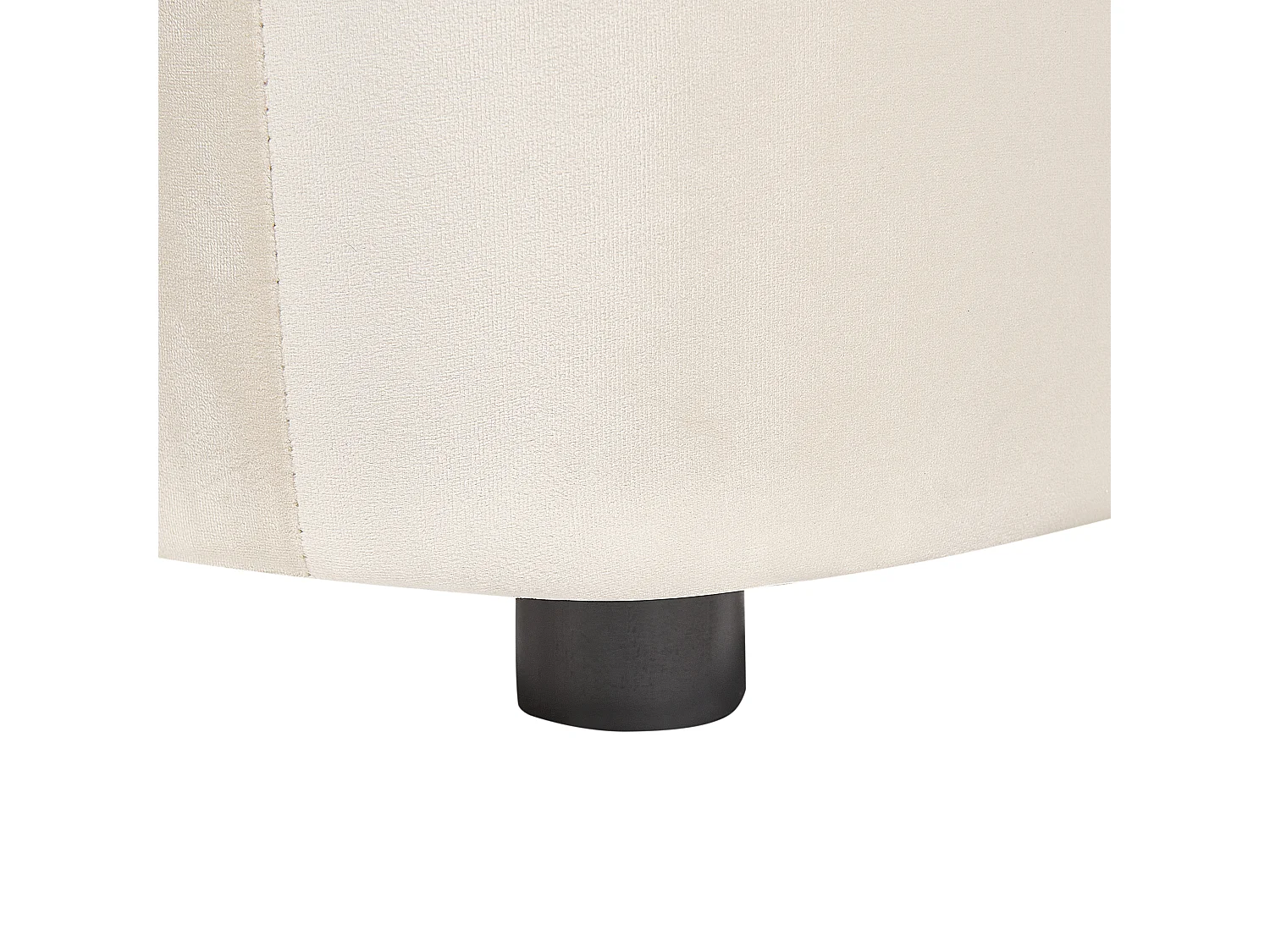 Poltrona LEIREN Velluto Bianco sporco