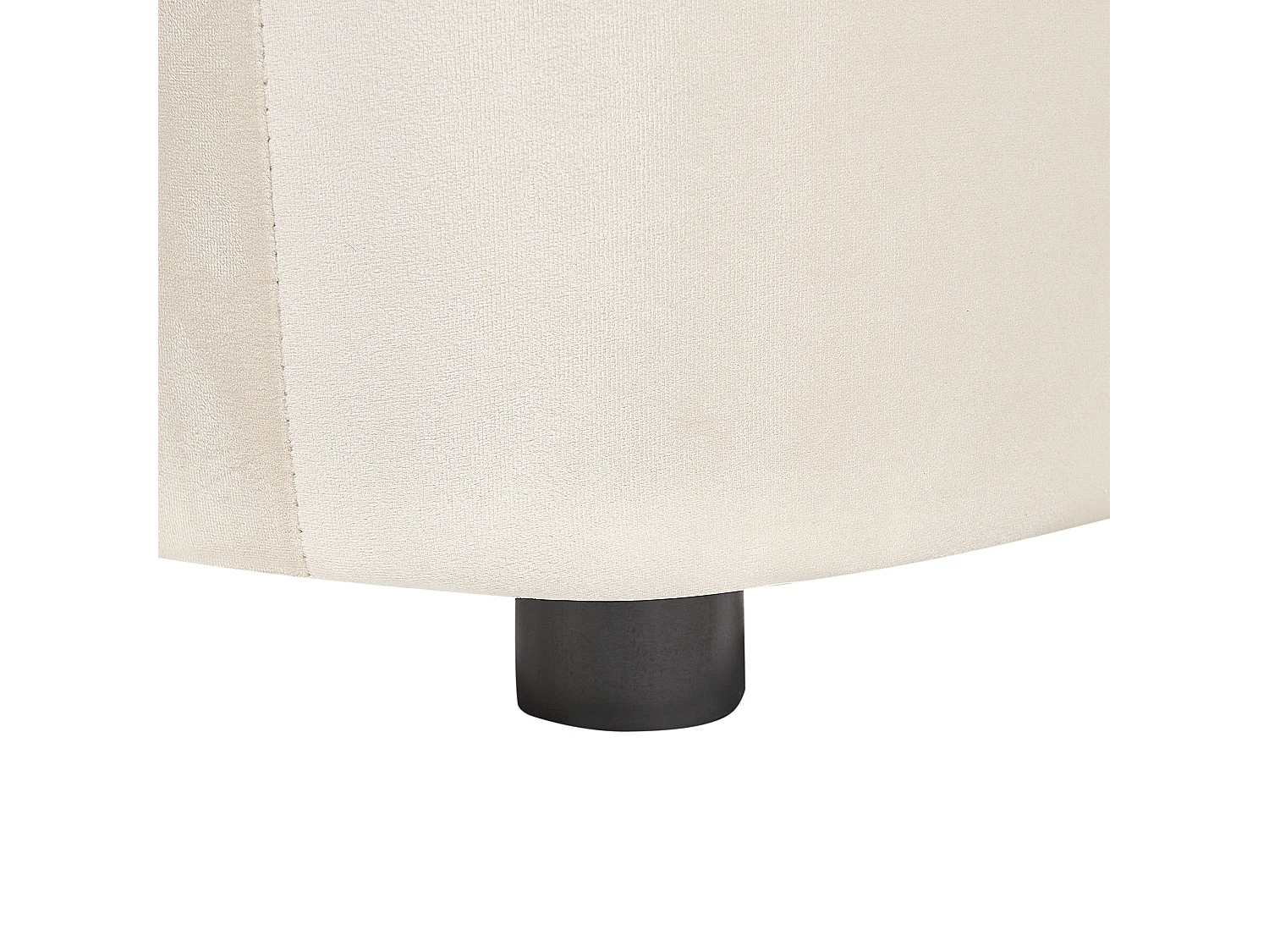 Fauteuil LEIREN Velours Blanc cassé