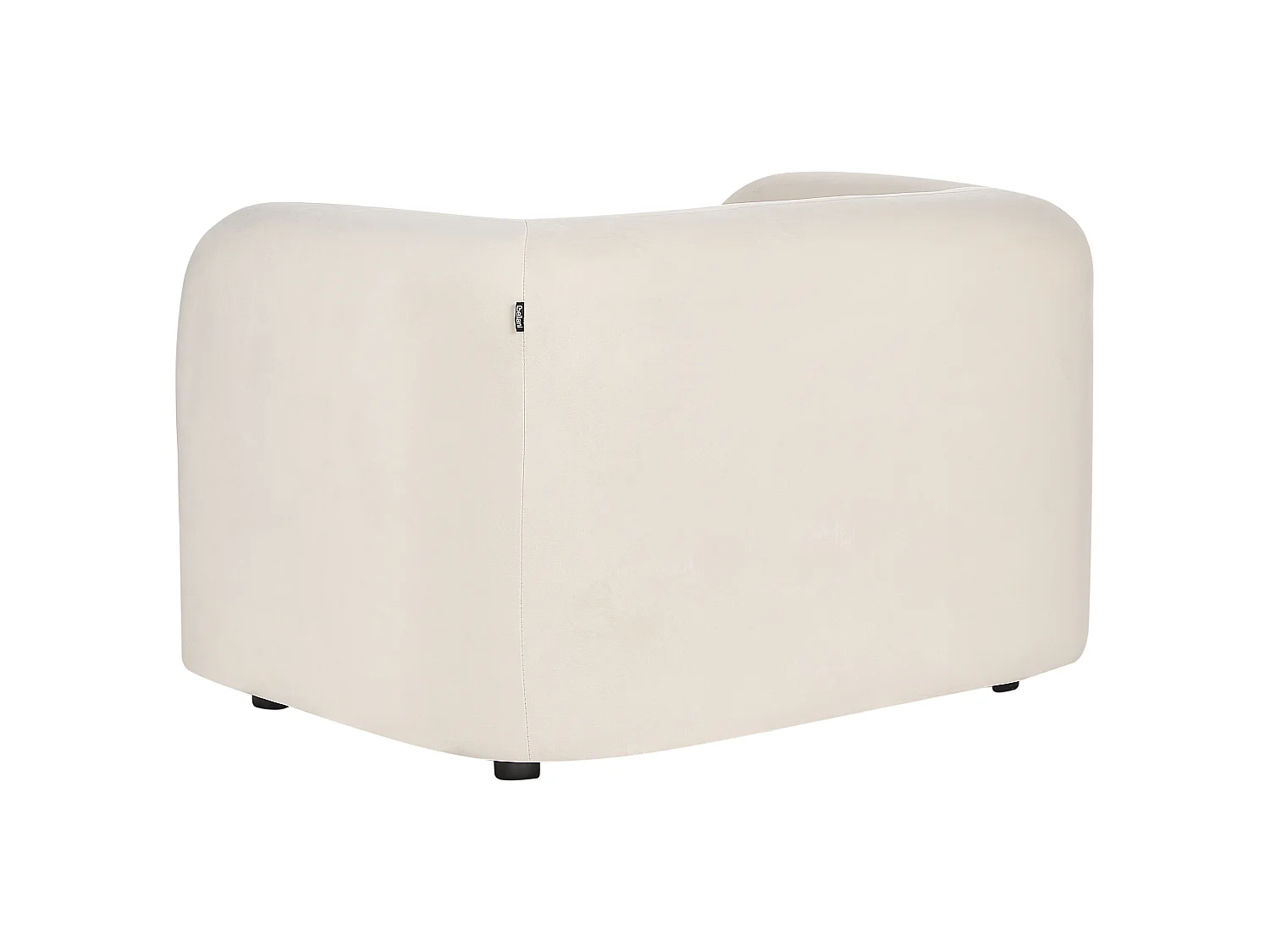 Poltrona LEIREN Veludo Branco creme