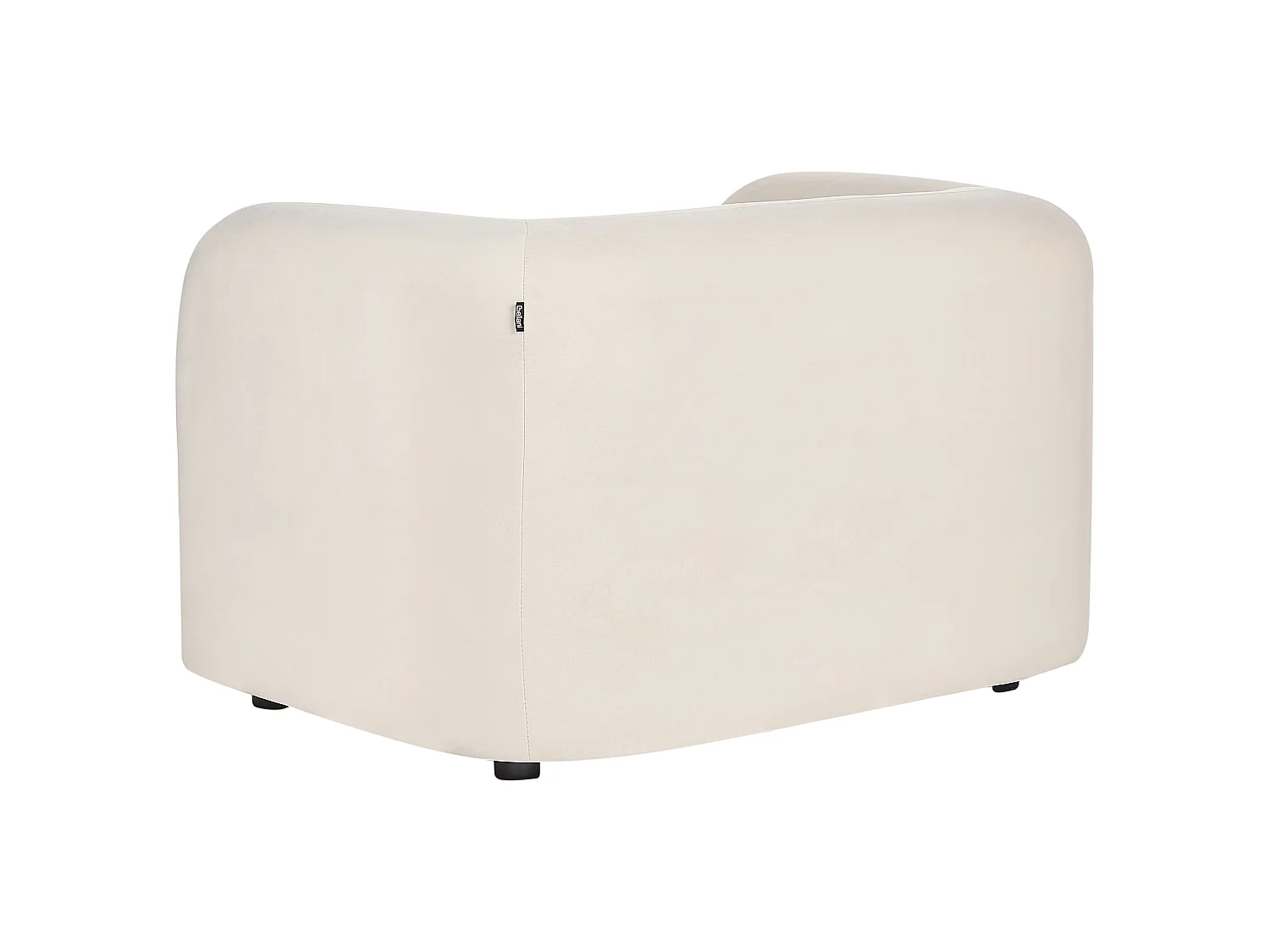 Poltrona LEIREN Veludo Branco creme