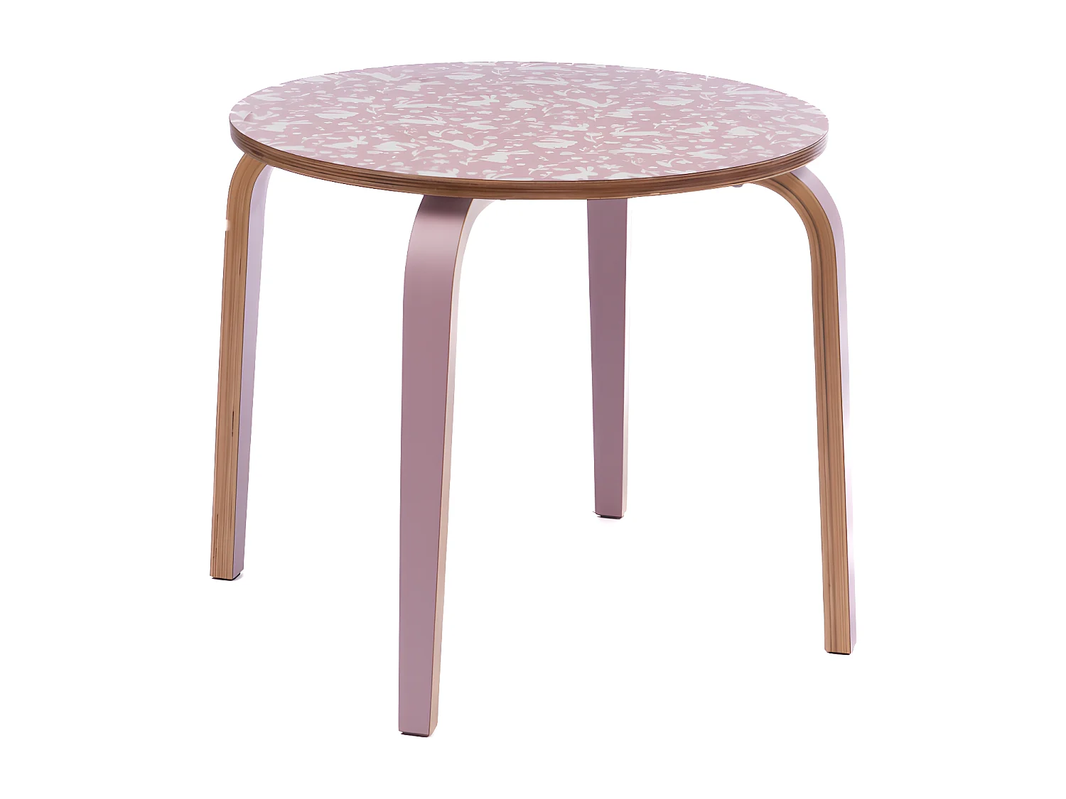 Table enfant rose lapin