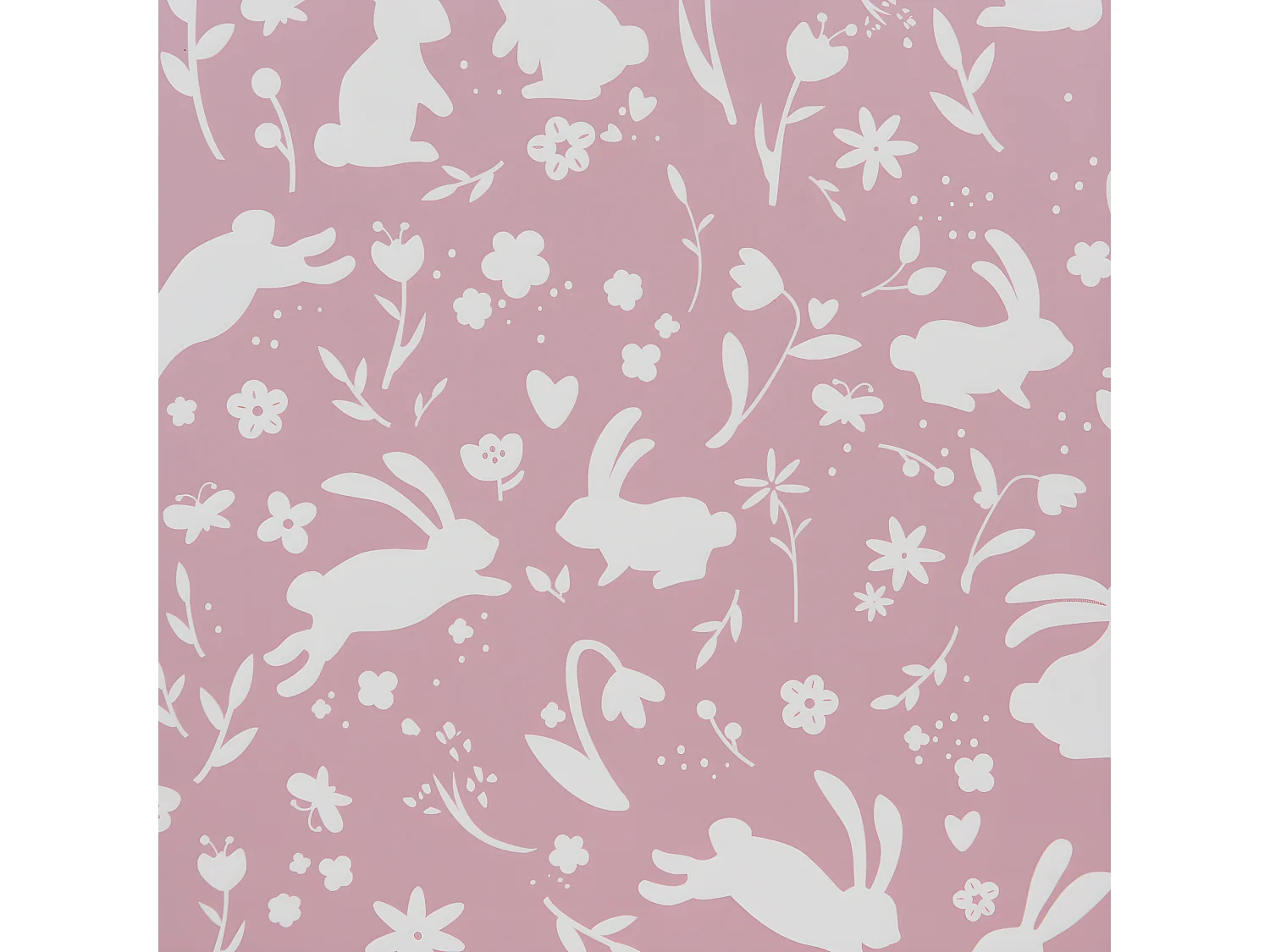 Table enfant rose lapin