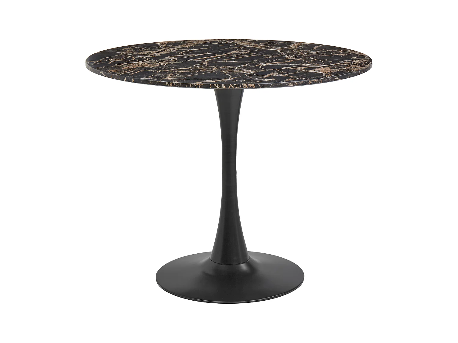 Table de repas BOCA Marbre noir 90 cm 90 cm