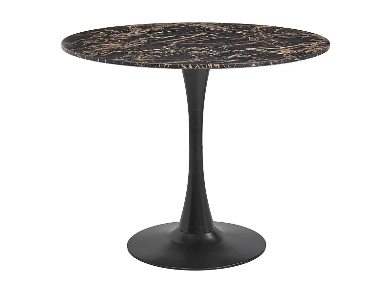 Table de repas BOCA Marbre noir 90 cm 90 cm