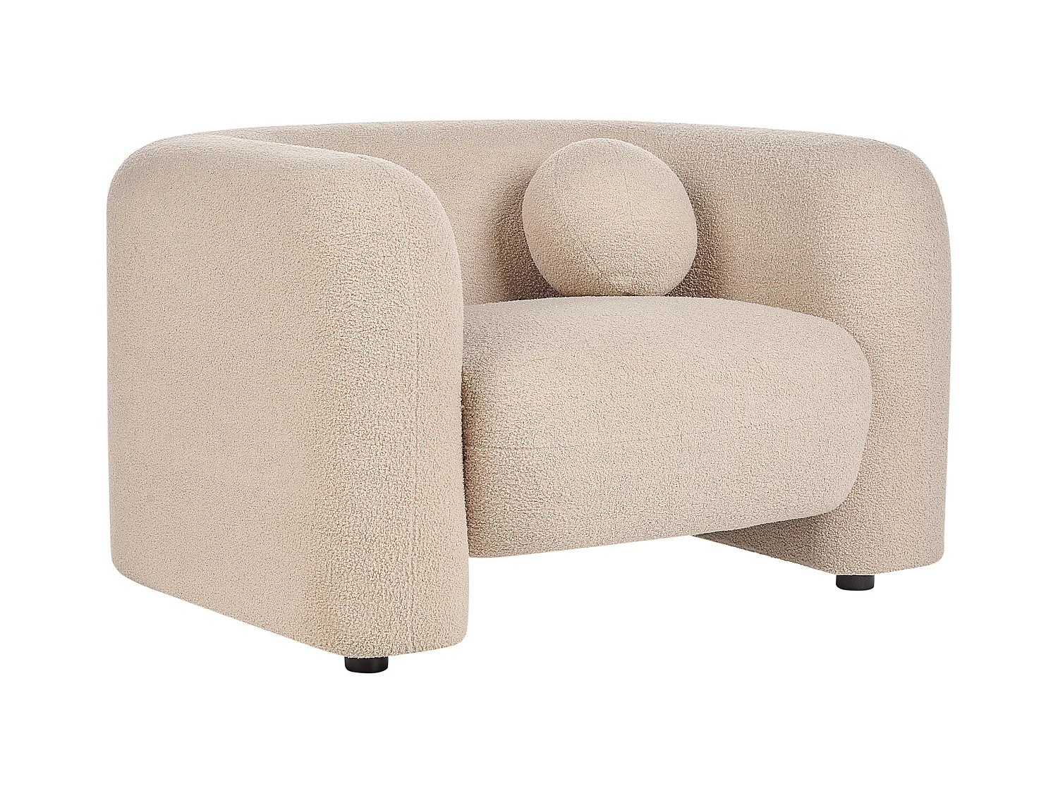 Sessel LEIREN Bouclé Beige