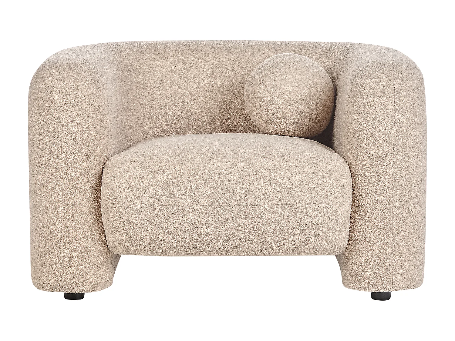 Fauteuil LEIREN Bouclé Beige