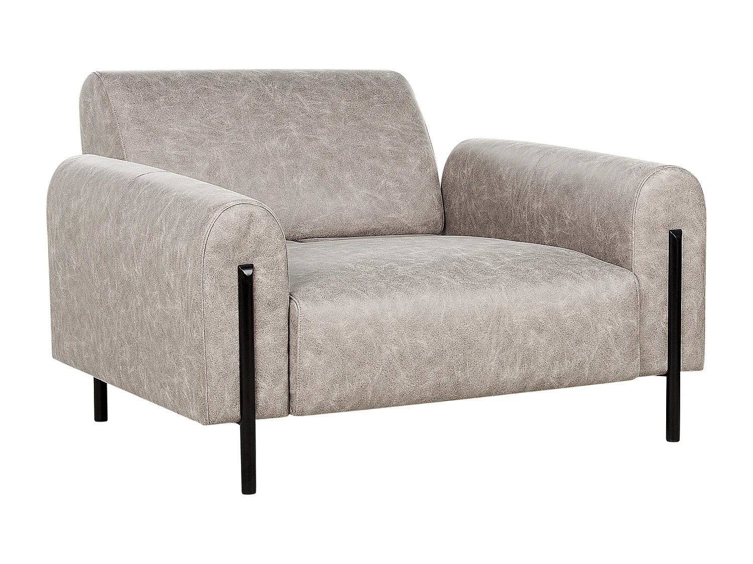 Fauteuil ASKIM Tissu Gris clair