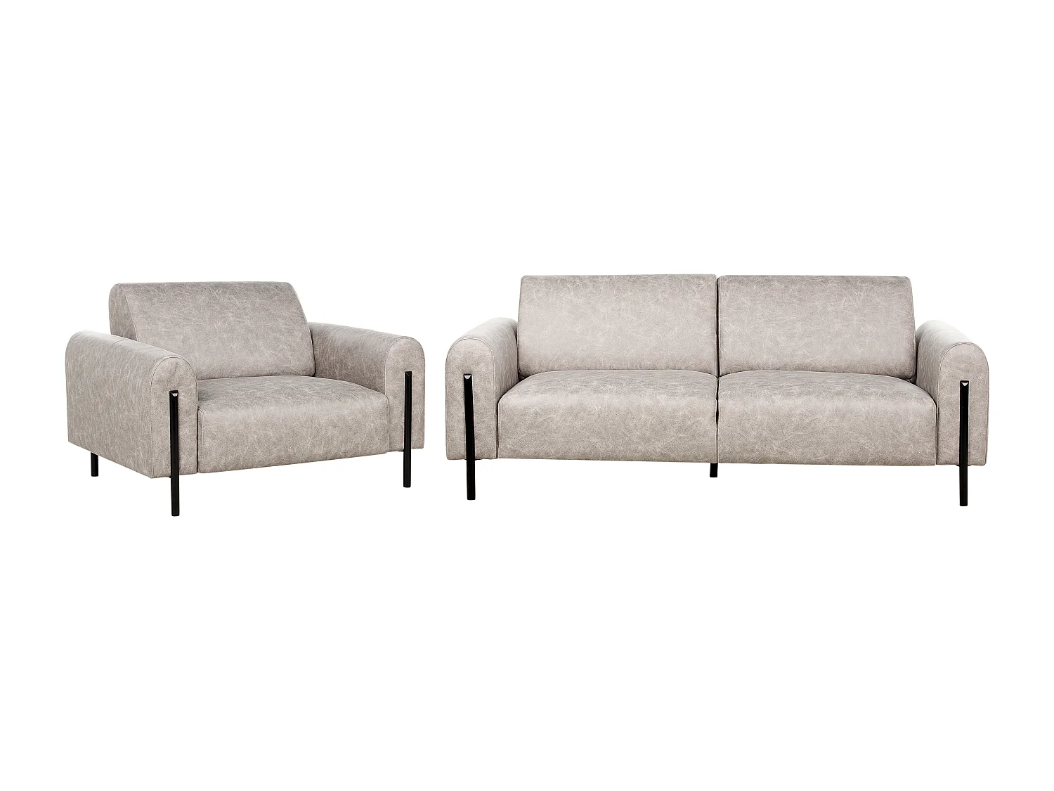 Fauteuil ASKIM Tissu Gris clair