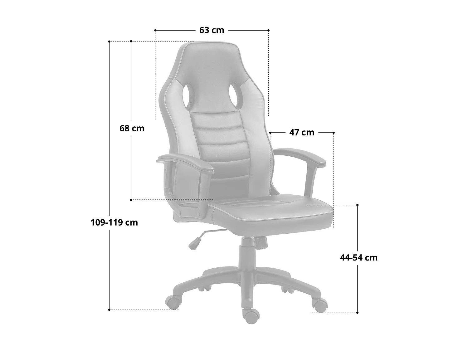 Chaise PC ergonomique Réglable en hauteur Enfants Adolescents