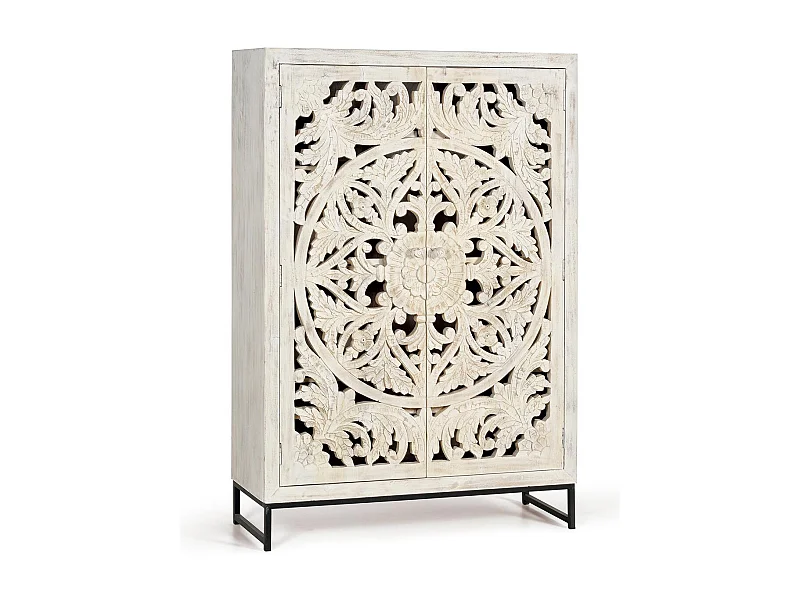 Küchenhochschrank aus Mangoholz