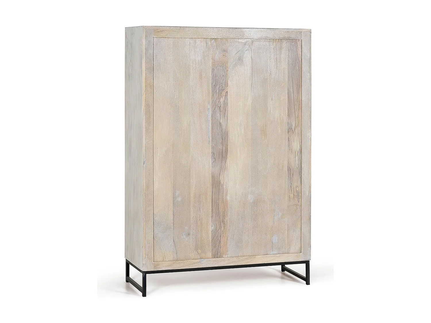 Witryna z manguierem i nóżkami ze starego białego metalu