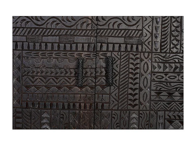 Küchenhochschrank aus Mangoholz