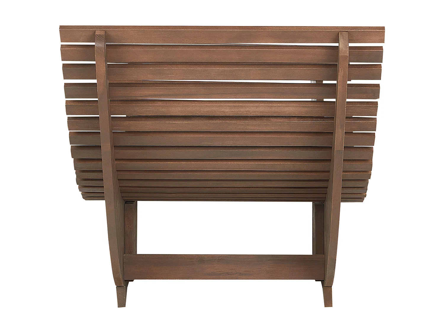 Lettino Prendisole con Cuscino BRESCIA Legno d'acacia Rosso