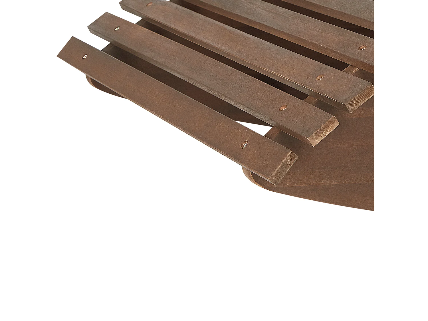 Lettino Prendisole con Cuscino BRESCIA Legno d'acacia Rosso