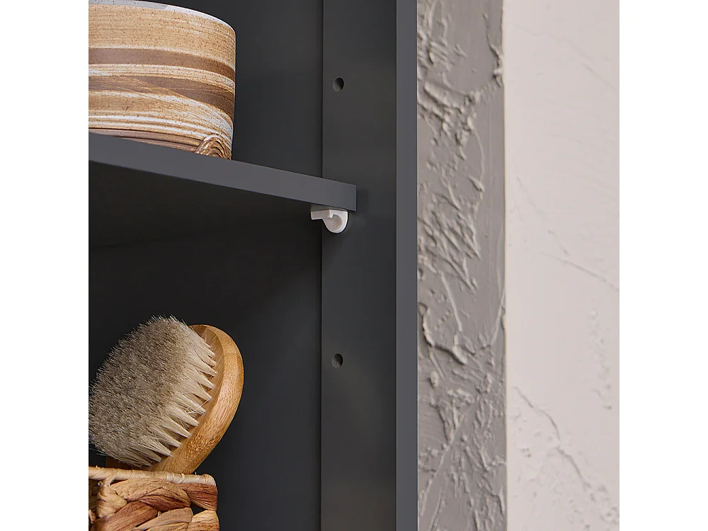 SoBuy BZR124-DG Meuble Colonne de Salle de Bain, Placard Armoire Toilette Haute