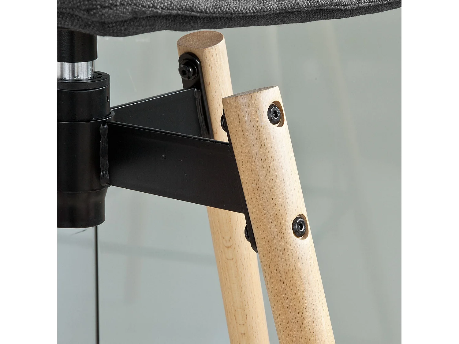 SoBuy FST45-DG Barkruk 360° draaibaar Zithoogte 75 cm Barstoel Barkruk Draaistoel met rugleuning Donkergrijs