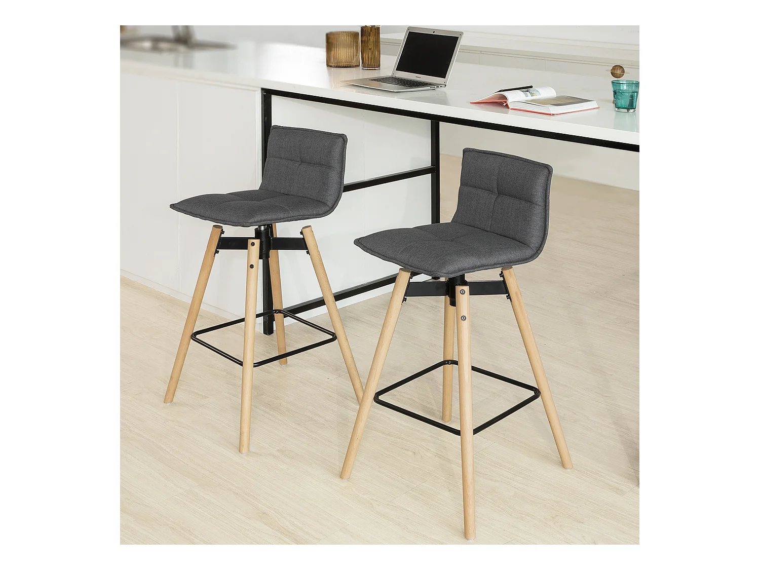 SoBuy Chaise pliante, chaise pliante confortable, chaise pliante en bois FST45-DG