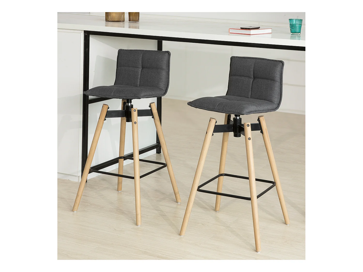 SoBuy Chaise pliante, chaise pliante confortable, chaise pliante en bois FST45-DG