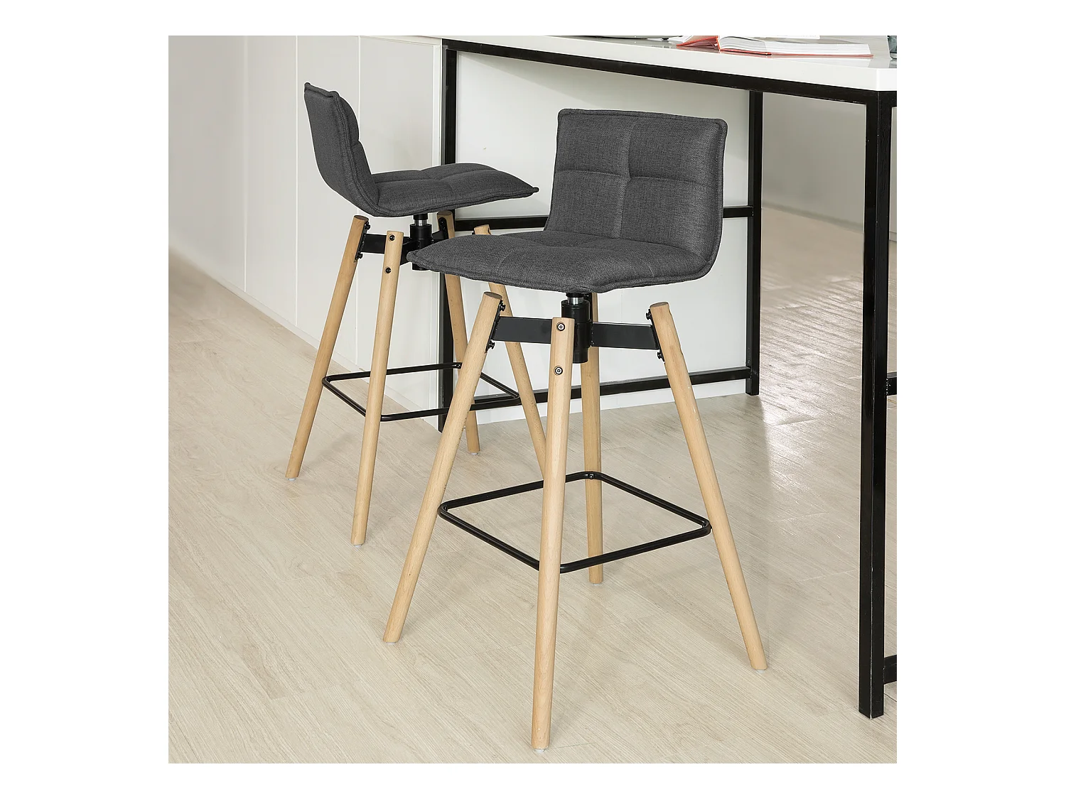 SoBuy Chaise pliante, chaise pliante confortable, chaise pliante en bois FST45-DG