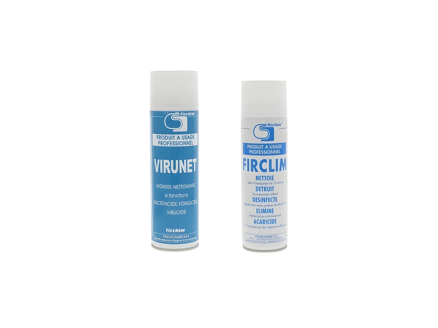 FIRCHIM   Lot Virunet  plus  Firclim nettoyants pour clim