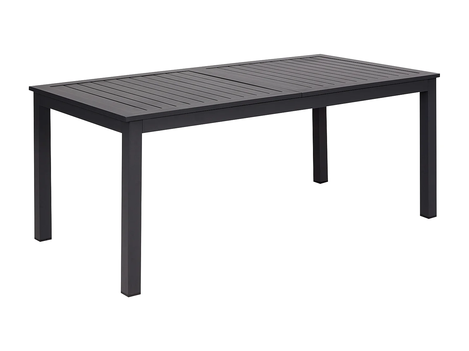 Mesa de refeição de jardim extensível SKALOMA 180/240 cm 90 cm Metal Cinzento escuro