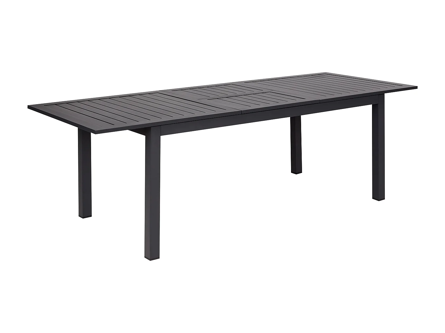 Table de salle à manger de jardin extensible SKALOMA 180/240 cm 90 cm Métal Gris foncé
