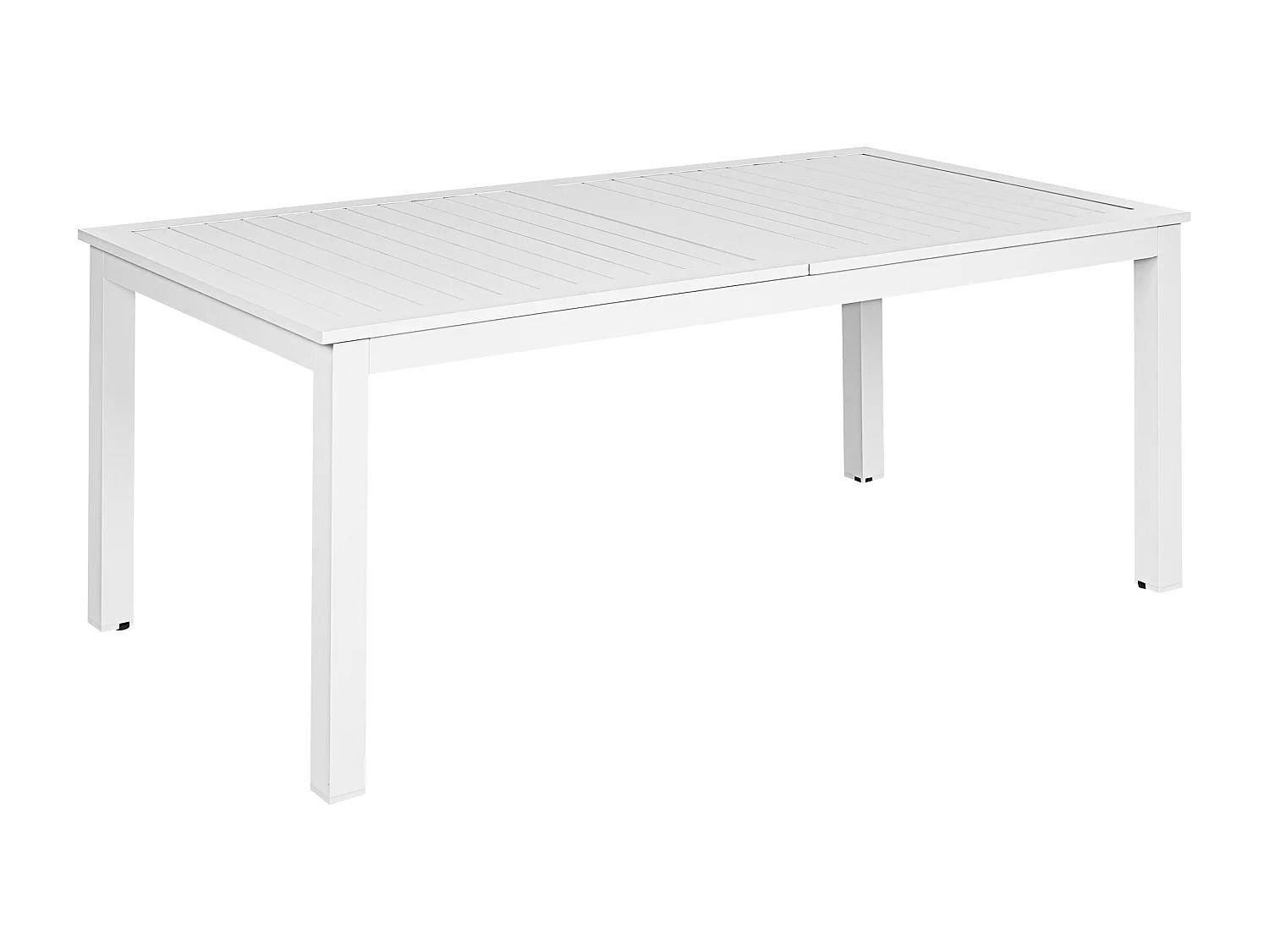 Uitschuifbare tuintafel SKALOMA 180/240 cm 90 cm Metaal Wit