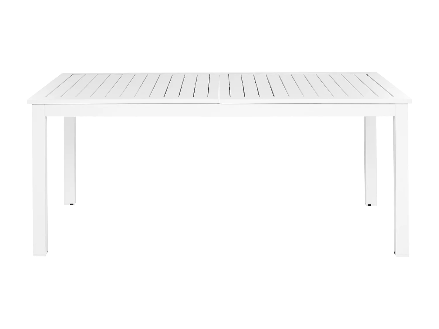 Uitschuifbare tuintafel SKALOMA 180/240 cm 90 cm Metaal Wit