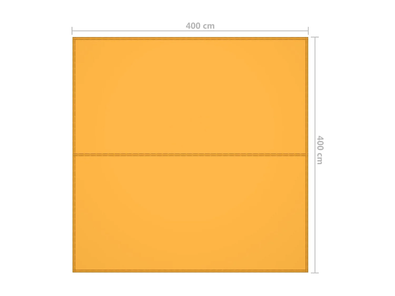 Voile d'ombrage 4x4 m Jaune