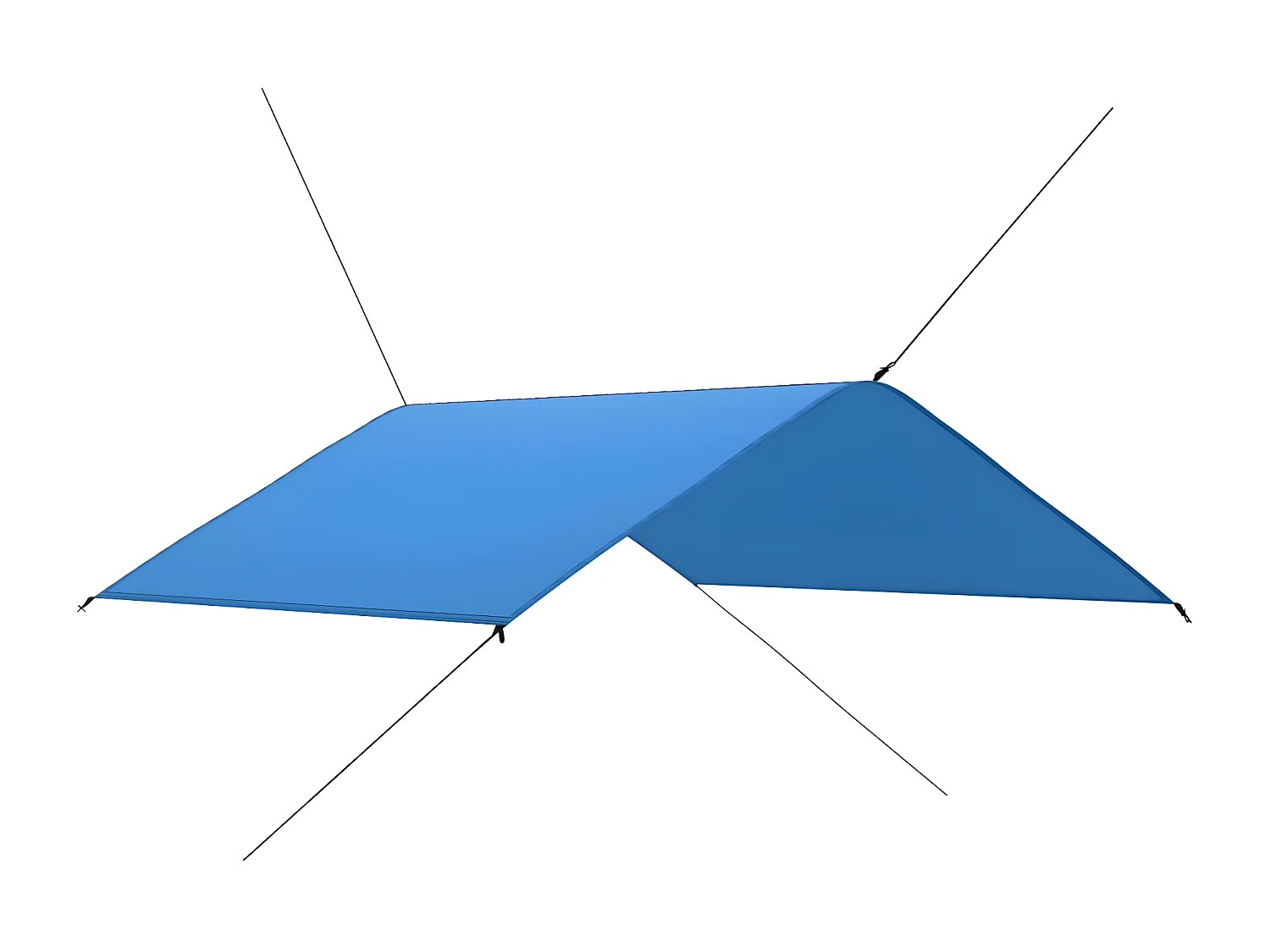 Lona de exterior 4x4 m azul