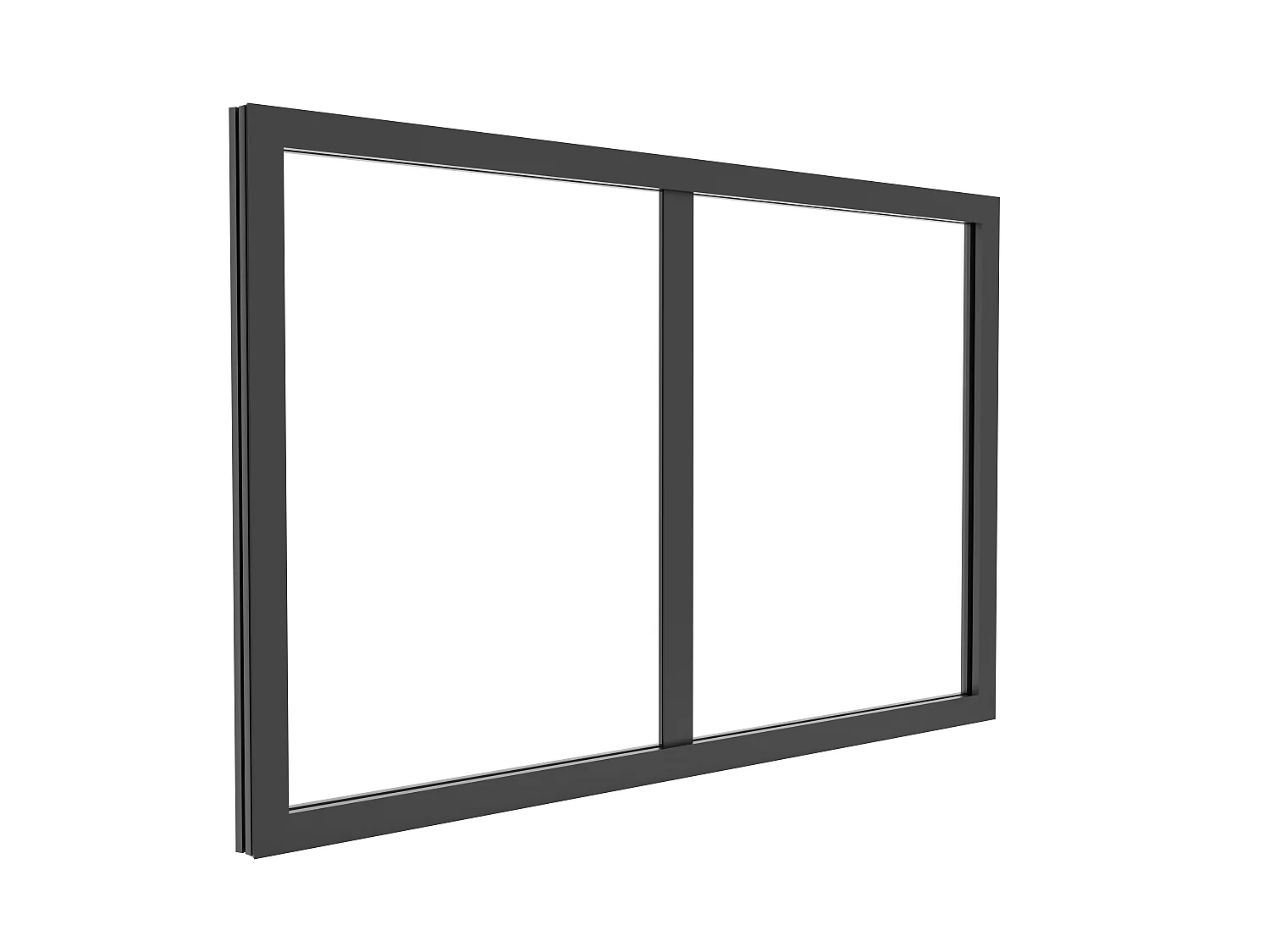 Sopraluce atelier L63 x H40 cm in Alluminio termolaccato Nero  - BAYVIEW